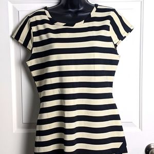 Stripe short sleeve dress